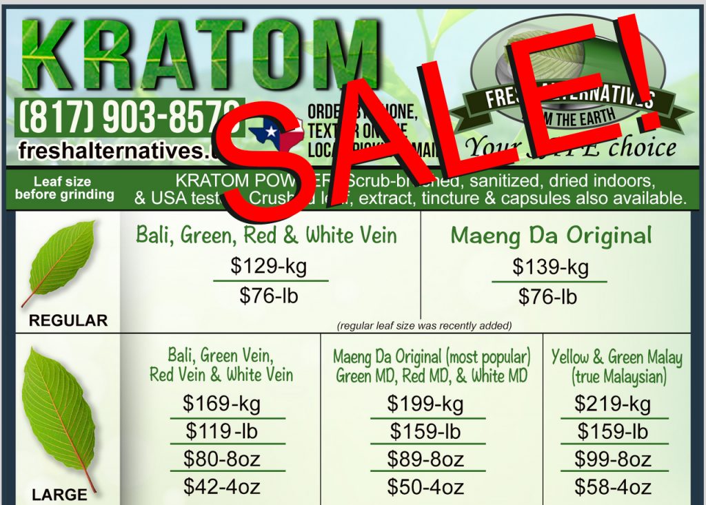 SALE, large leaf kratom pounds for the price of standard leaf!